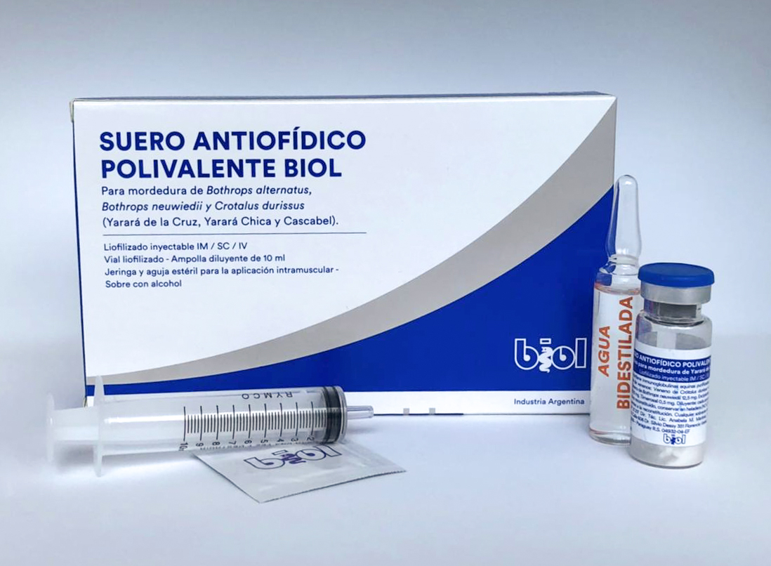 Es el antídoto eficaz para neutralizar mordeduras de serpiente.