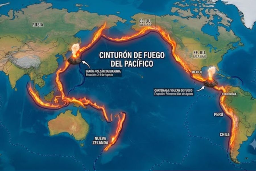 El "Cinturón de Fuego del Pacífico" abre nuevamente debates entre los internautas