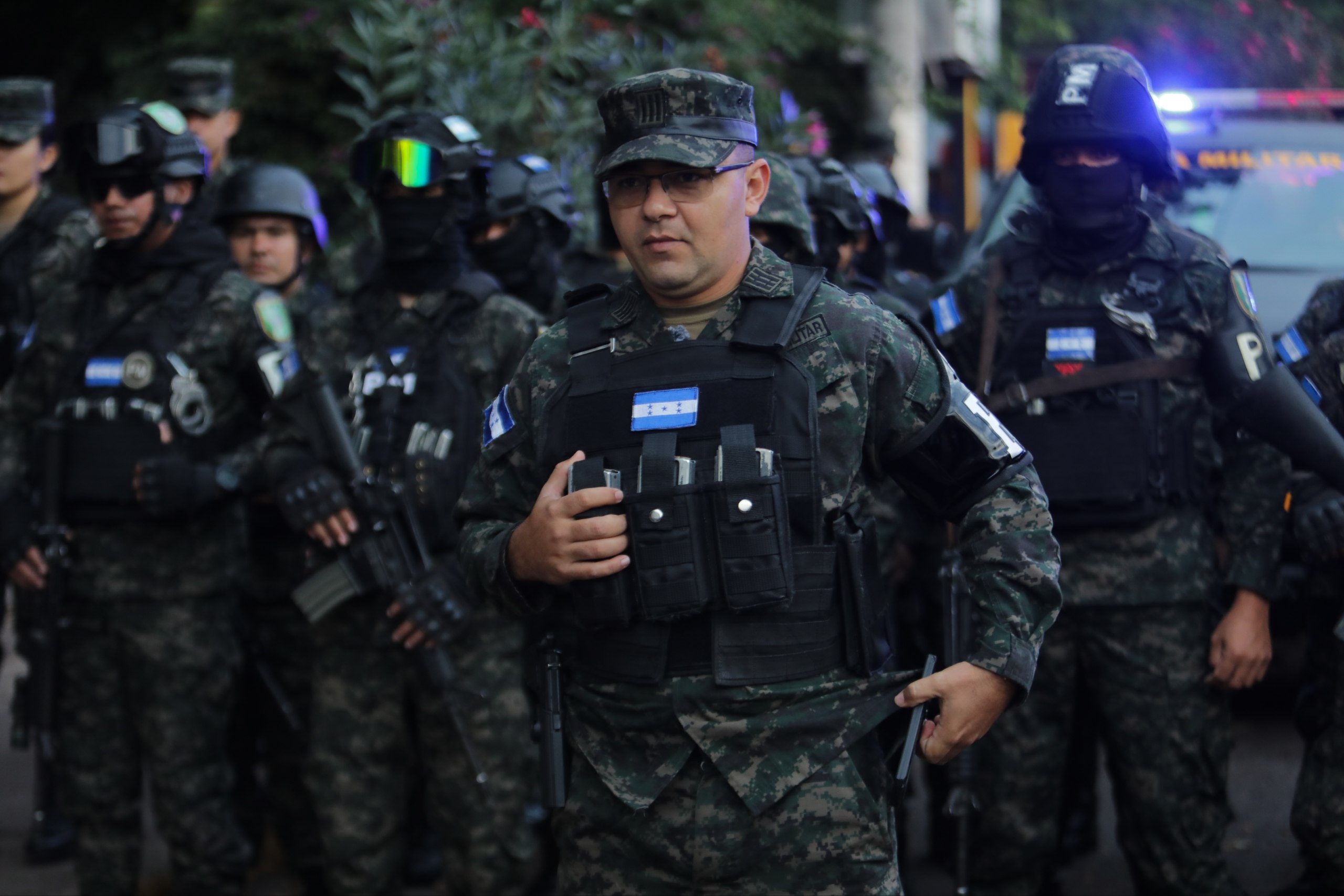 Oscar Armando Padilla, portavoz de la Policía Militar.