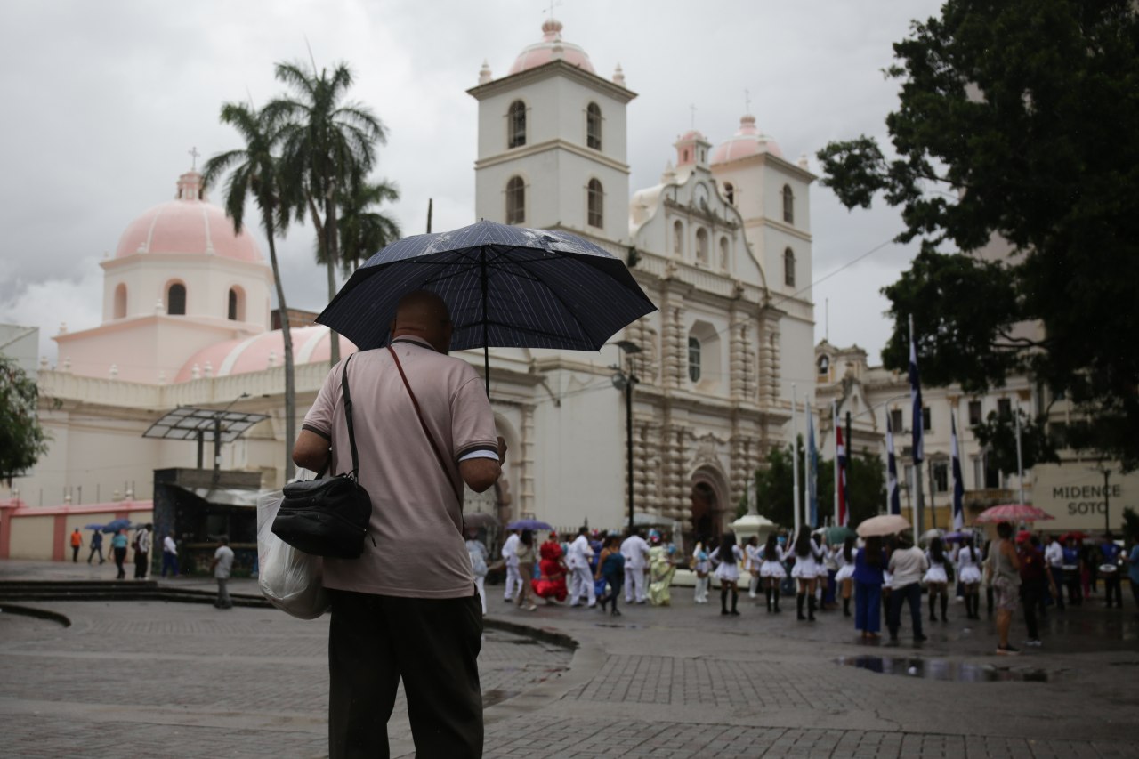 Chubascos en Tegucigalpa