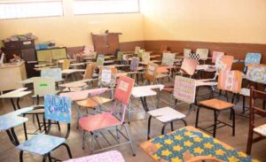 Aulas vacías por feriado