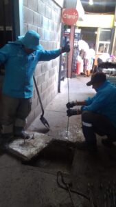 Laborando en el Mercado La Isla