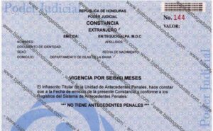 Constancia Antecedentes Penales