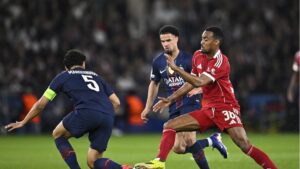 Jugadores del Liverpool y PSG