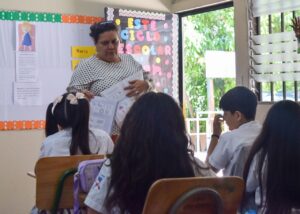 Dando clases