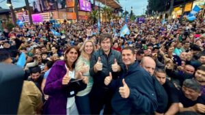 Javier Milei en campaña