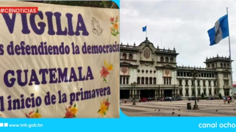 Realizan vigilia en apoyo a investidura de Arévalo en Guatemala