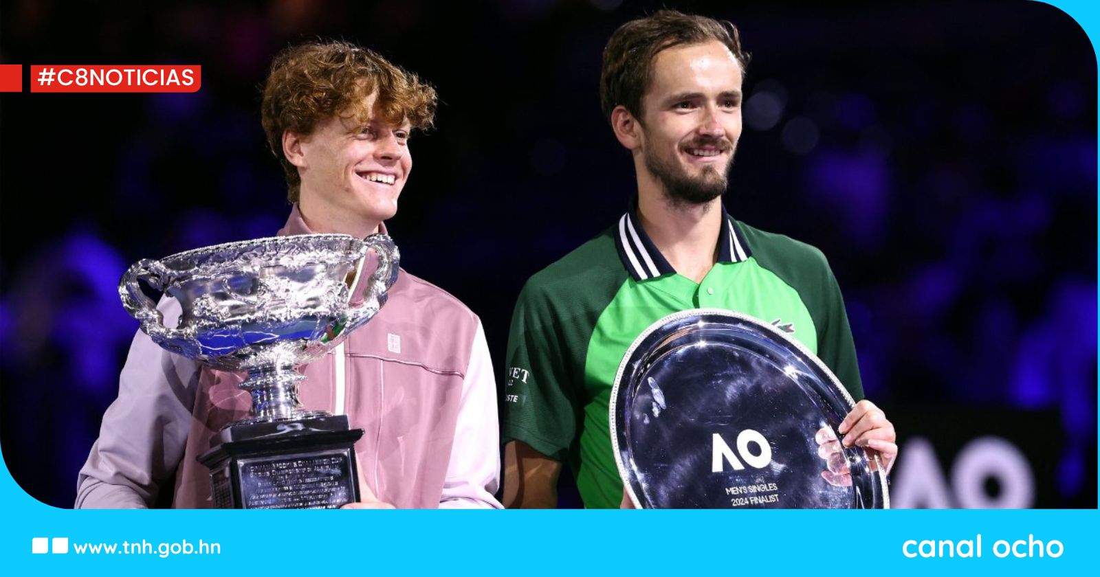 Italiano Sinner se corona campeón del Abierto de Australia 2024