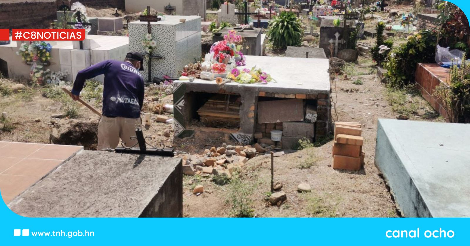 Exhuman cadáver de exagente de la policía preventiva en Gracias, Lempira