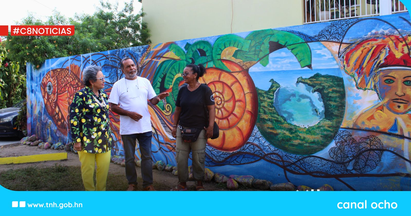 Con más de 60 artistas extranjeros y nacionales cierran el V Guancasco Muralista en Tela