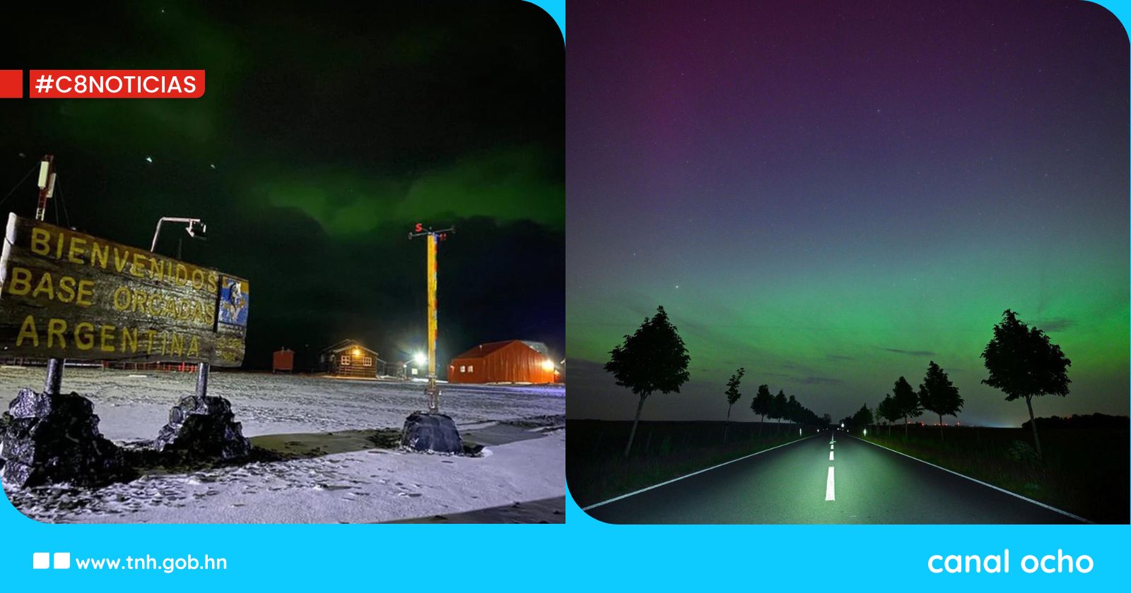 ¡Fenomenal! Tormenta geomagnética deja ver auroras boreales en el mundo
