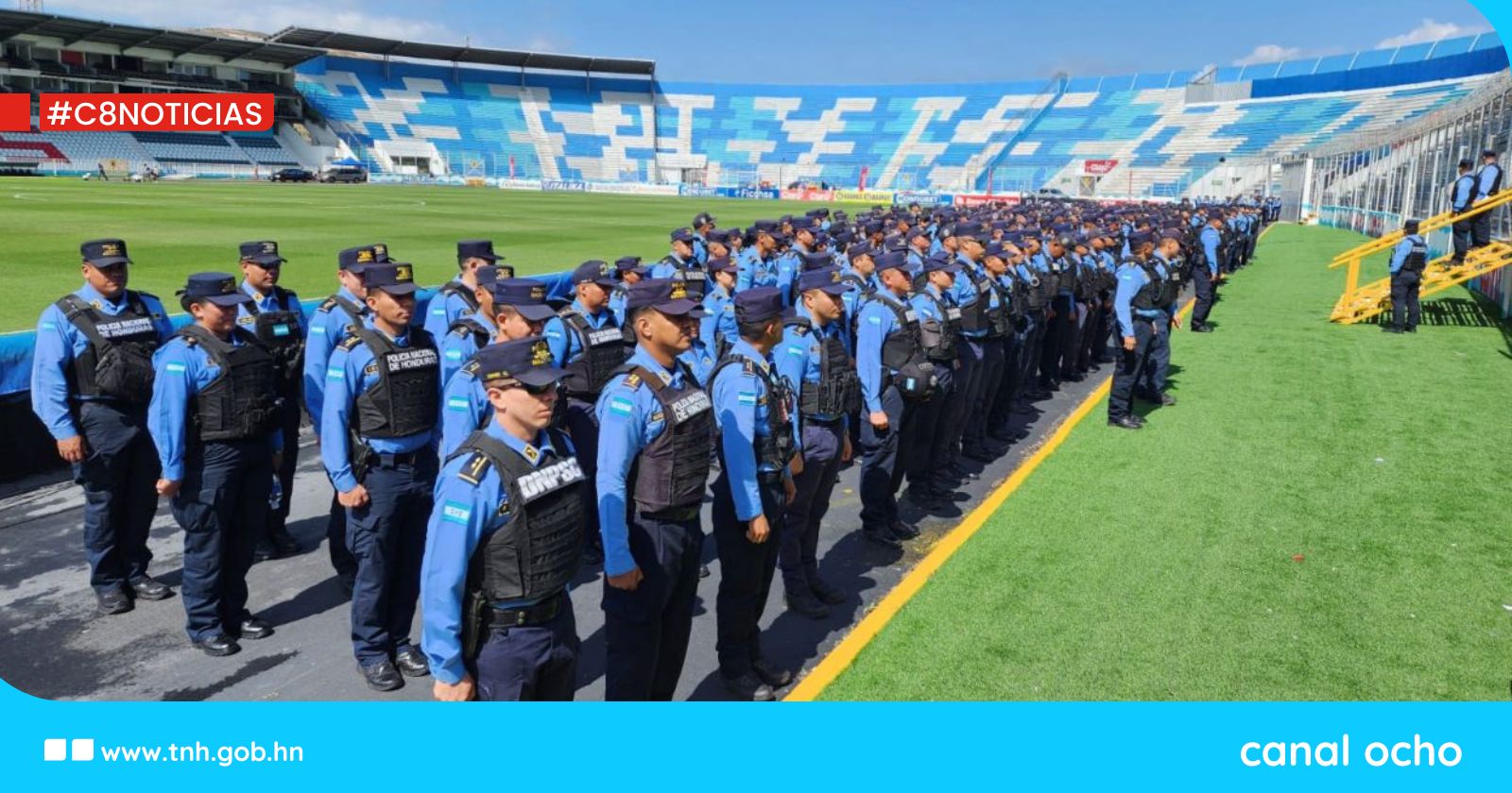 Policía Nacional desplegará 1,100 efectivos para dar seguridad a la semifinal de vuelta en Tegucigalpa