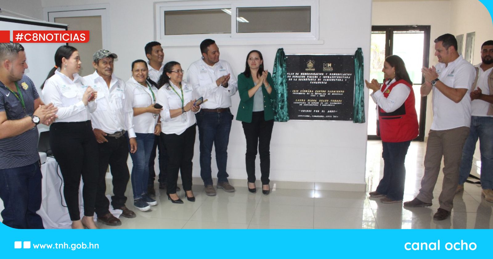 Titular de la SAG inaugura remodelación de oficinas de la regional en Comayagua