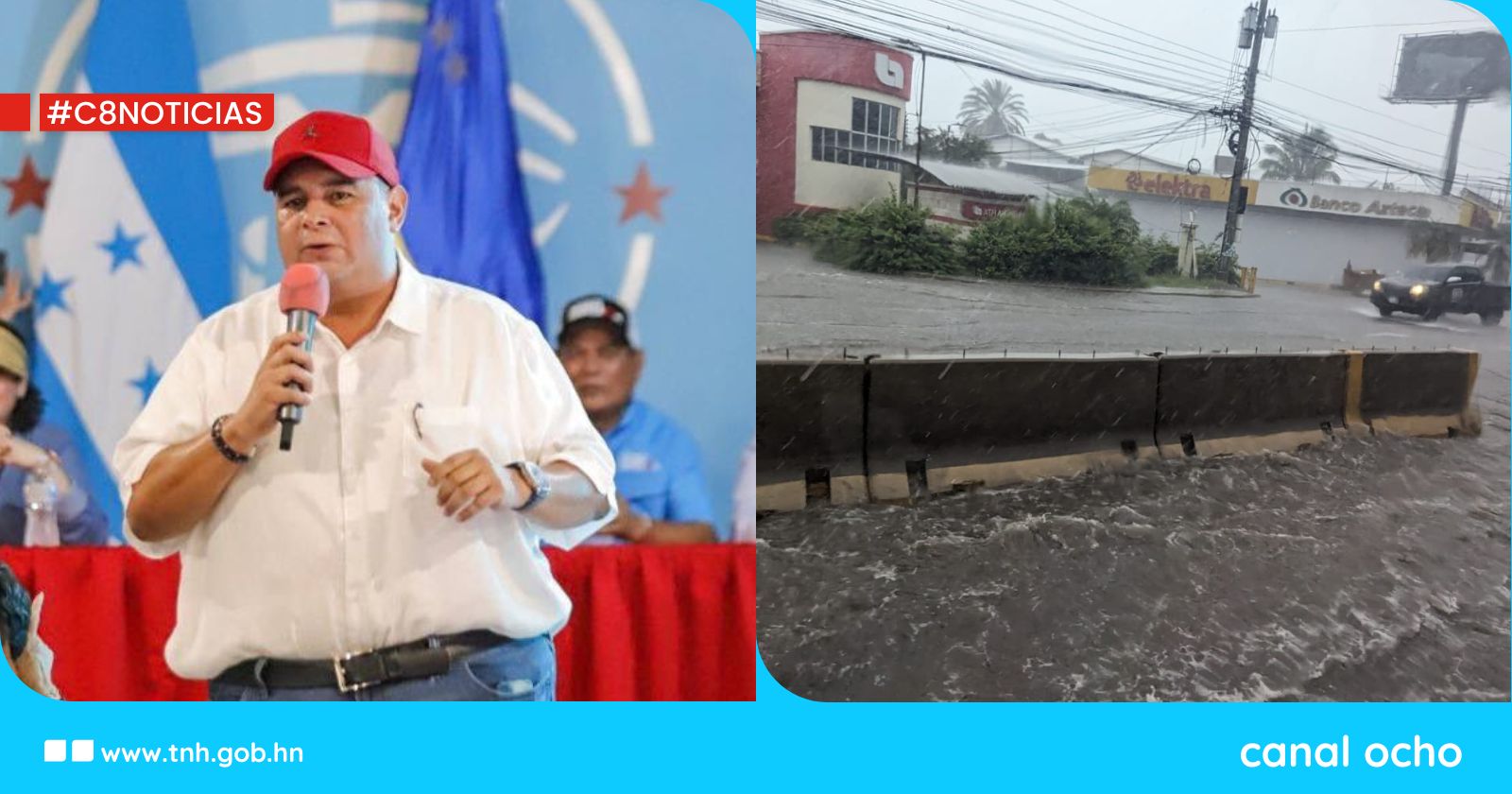 Alcalde Aldana reporta caída de lluvia de 20 milímetros en la capital