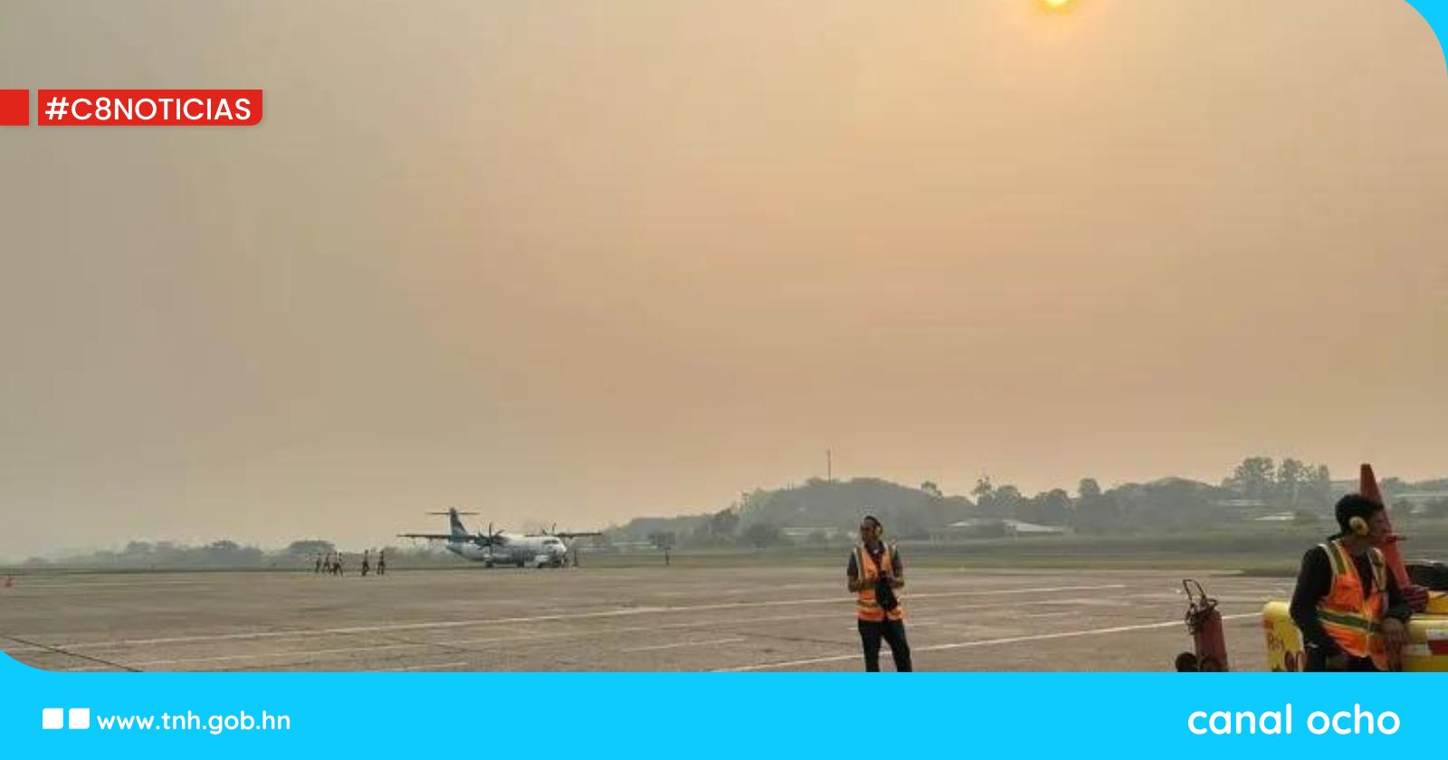 ¡Por humo y baja visibilidad! Cierran temporalmente aeropuertos de Tegucigalpa y Roatán
