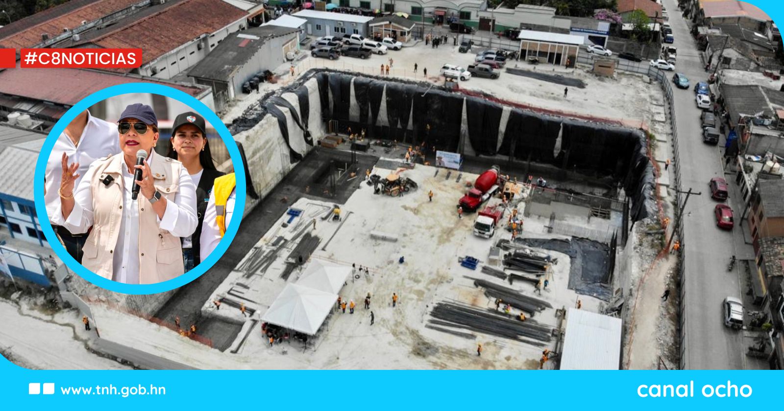 Presidenta Xiomara Castro supervisa construcción del Hospital Neonatal en Santa Rosa de Copán