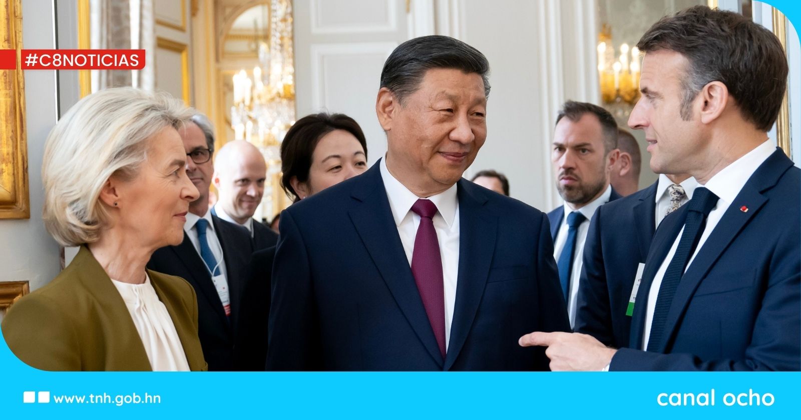 Xi dice que no existe «exceso de capacidad de China» durante reunión trinacional en Francia