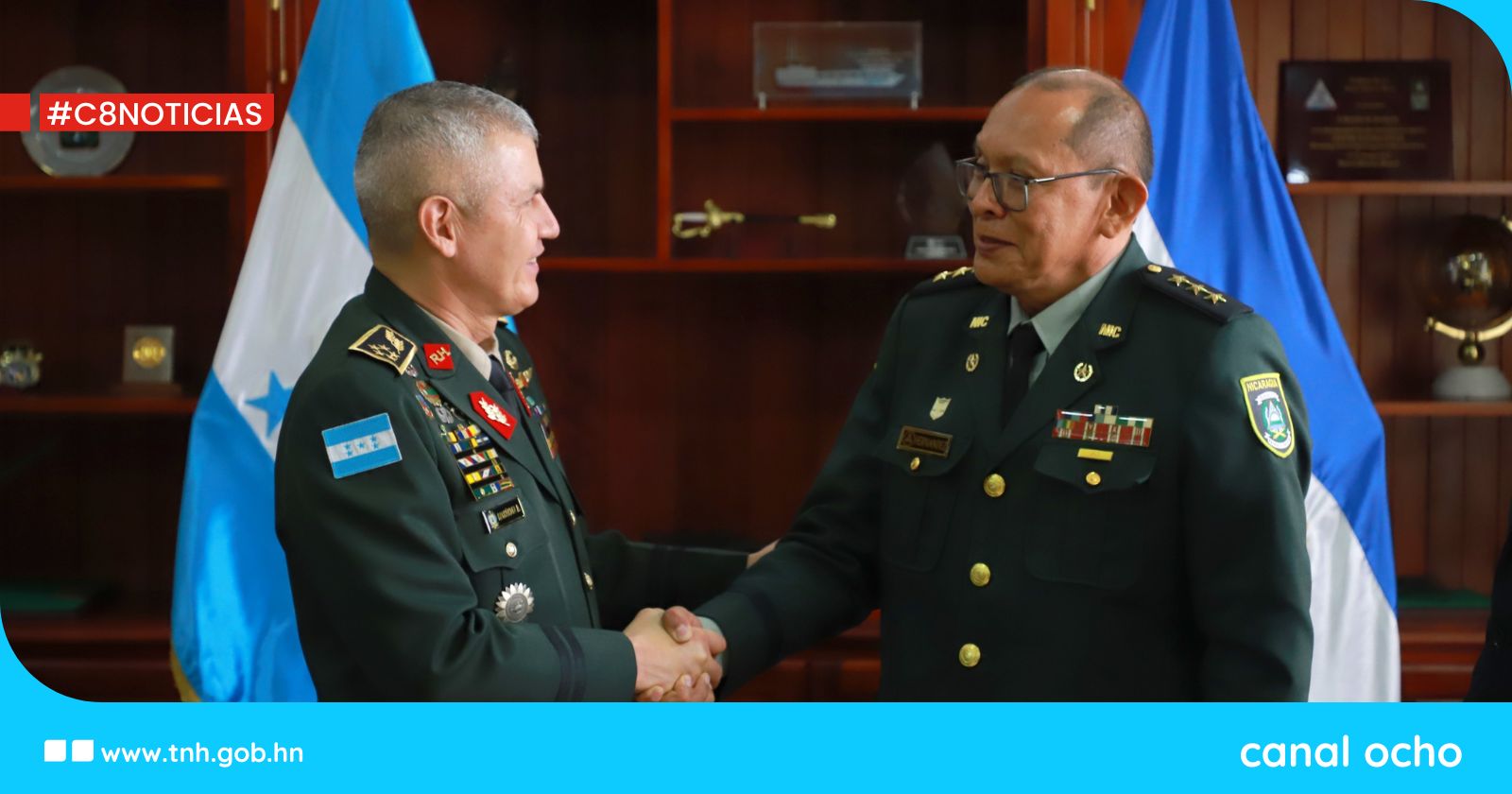 Roosevelt Hernández sostiene reunión con agregado militar de Nicaragua