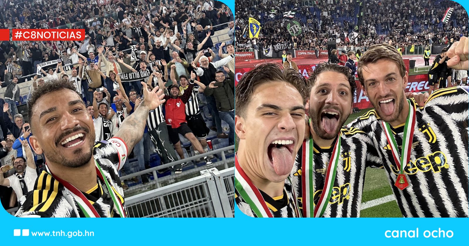 Vlahovic corona a la Juventus campeona de Copa Italia