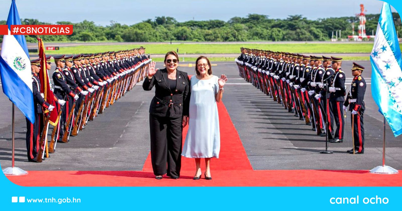 Presidenta Castro arriba a El Salvador para participar en toma de posesión de Bukele