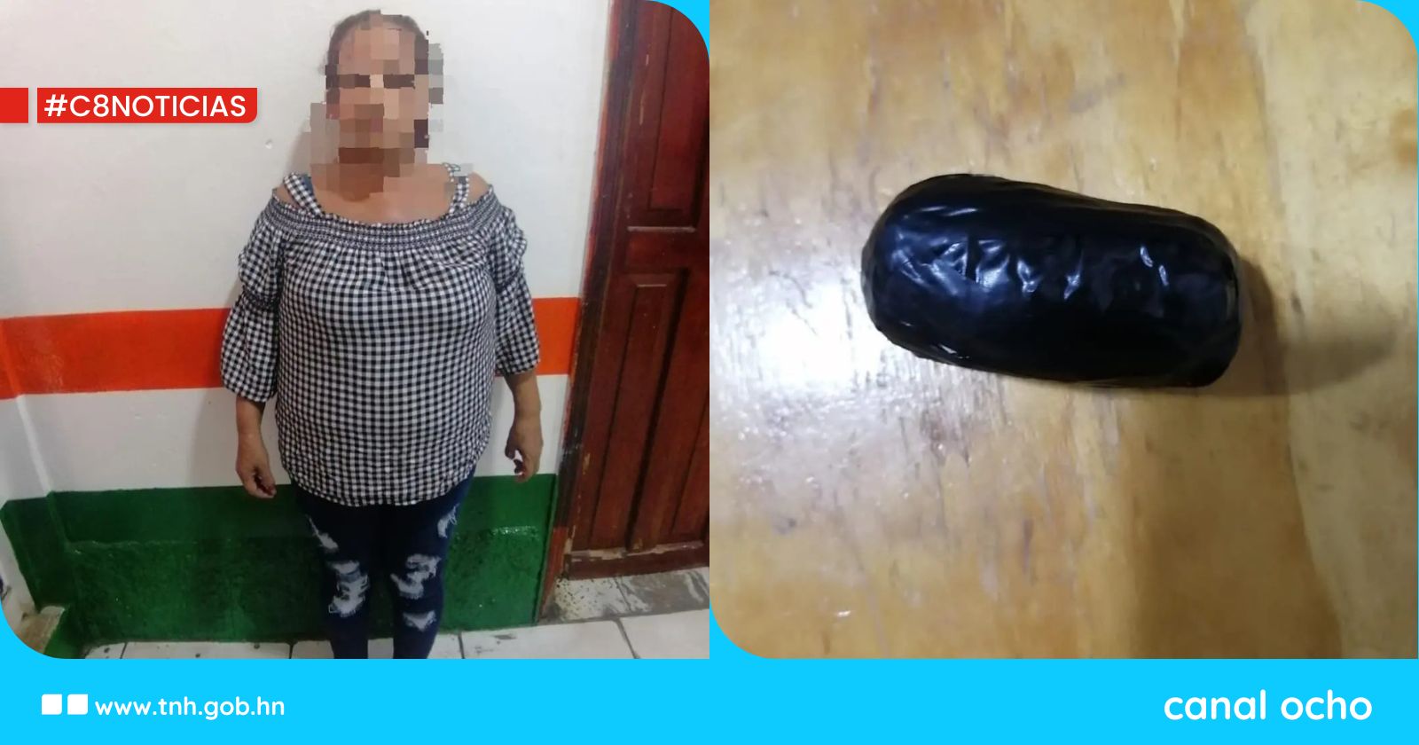 Detienen a fémina por intentar introducir droga a la cárcel de Puerto Cortés