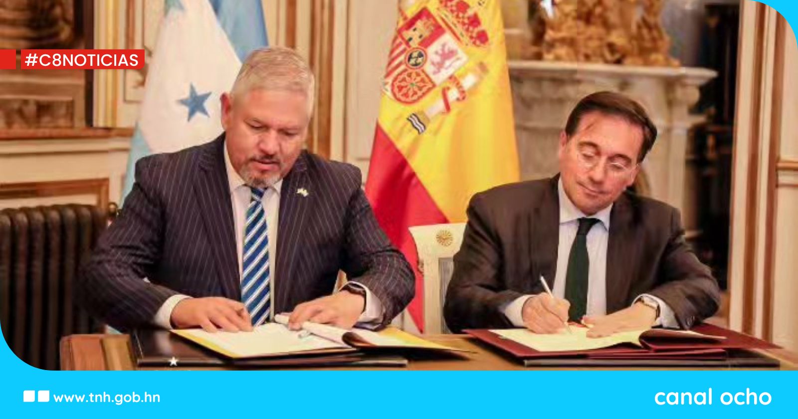 Honduras y España firman acuerdo de canje de permisos de conducir