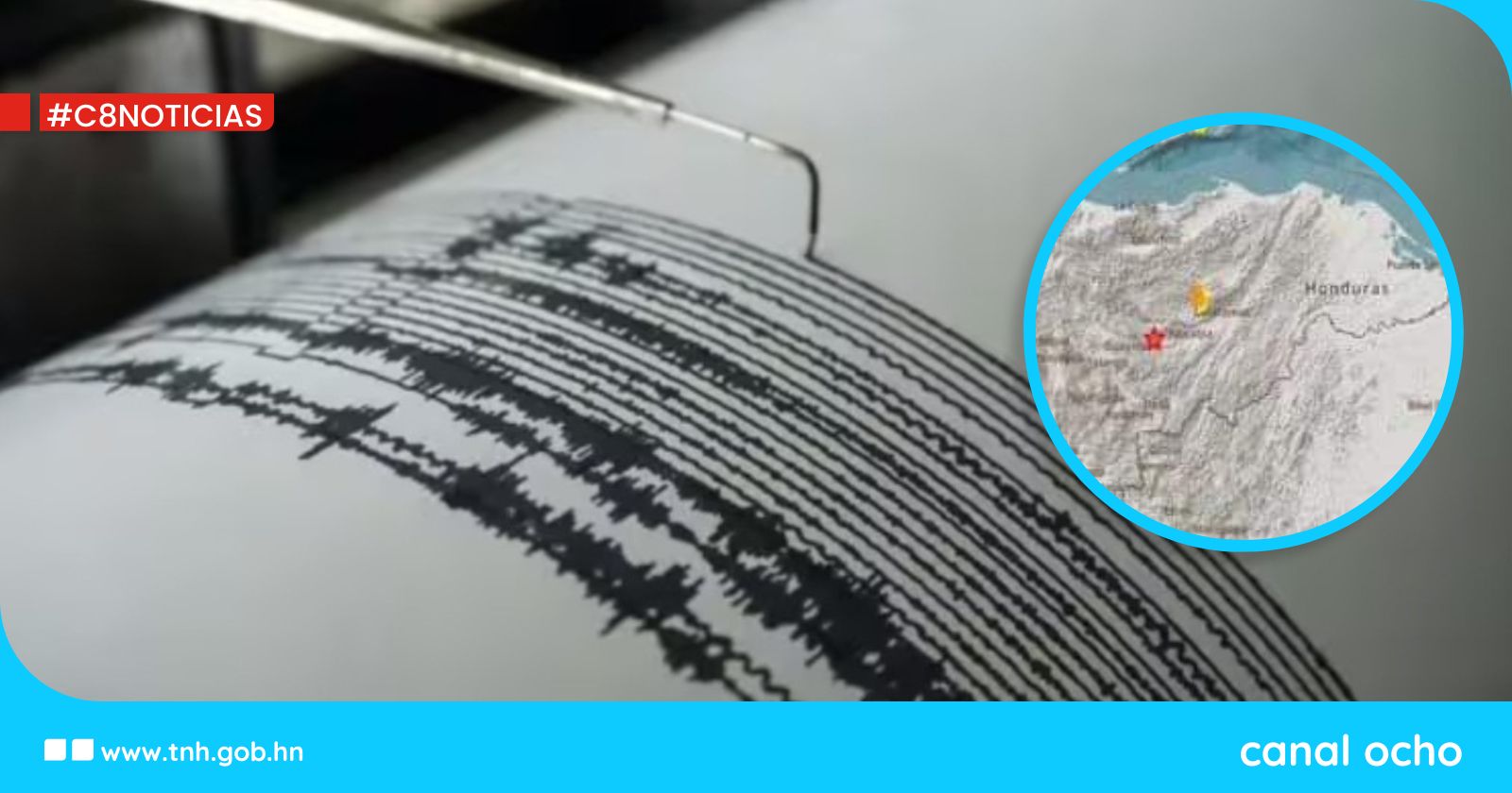 Copeco reporta sismo de baja magnitud en Campamento, Olancho