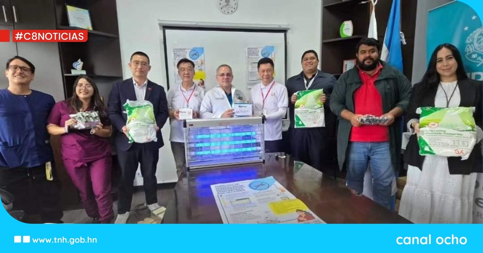 Fundación china GX entrega donación de equipos e insumos contra el dengue a dos hospitales de Tegucigalpa