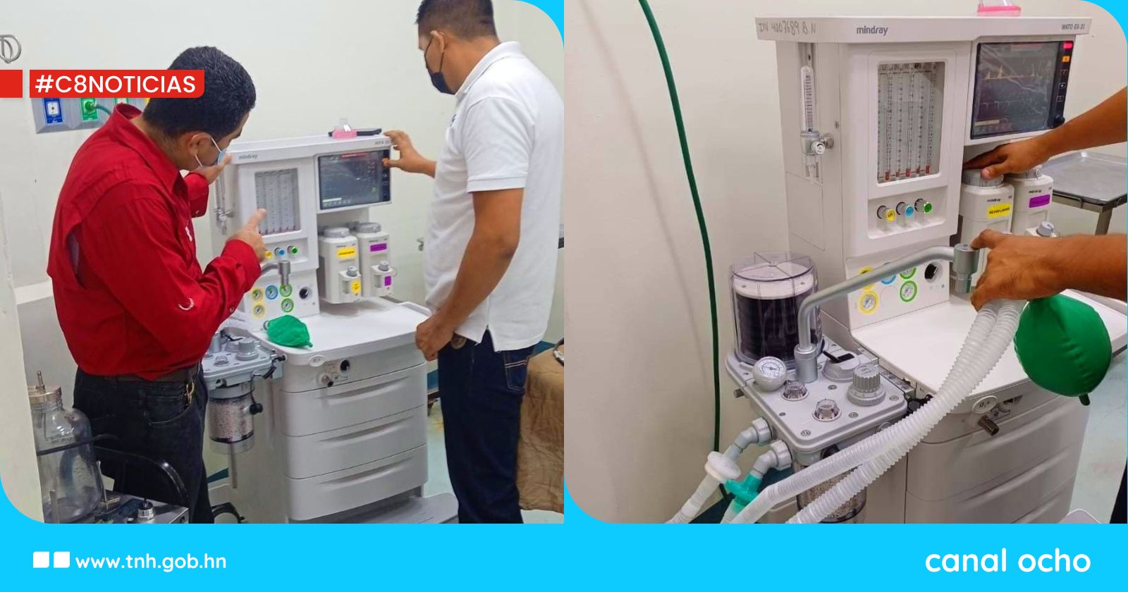 Instalan máquina de anestesia en el Hospital General del Sur