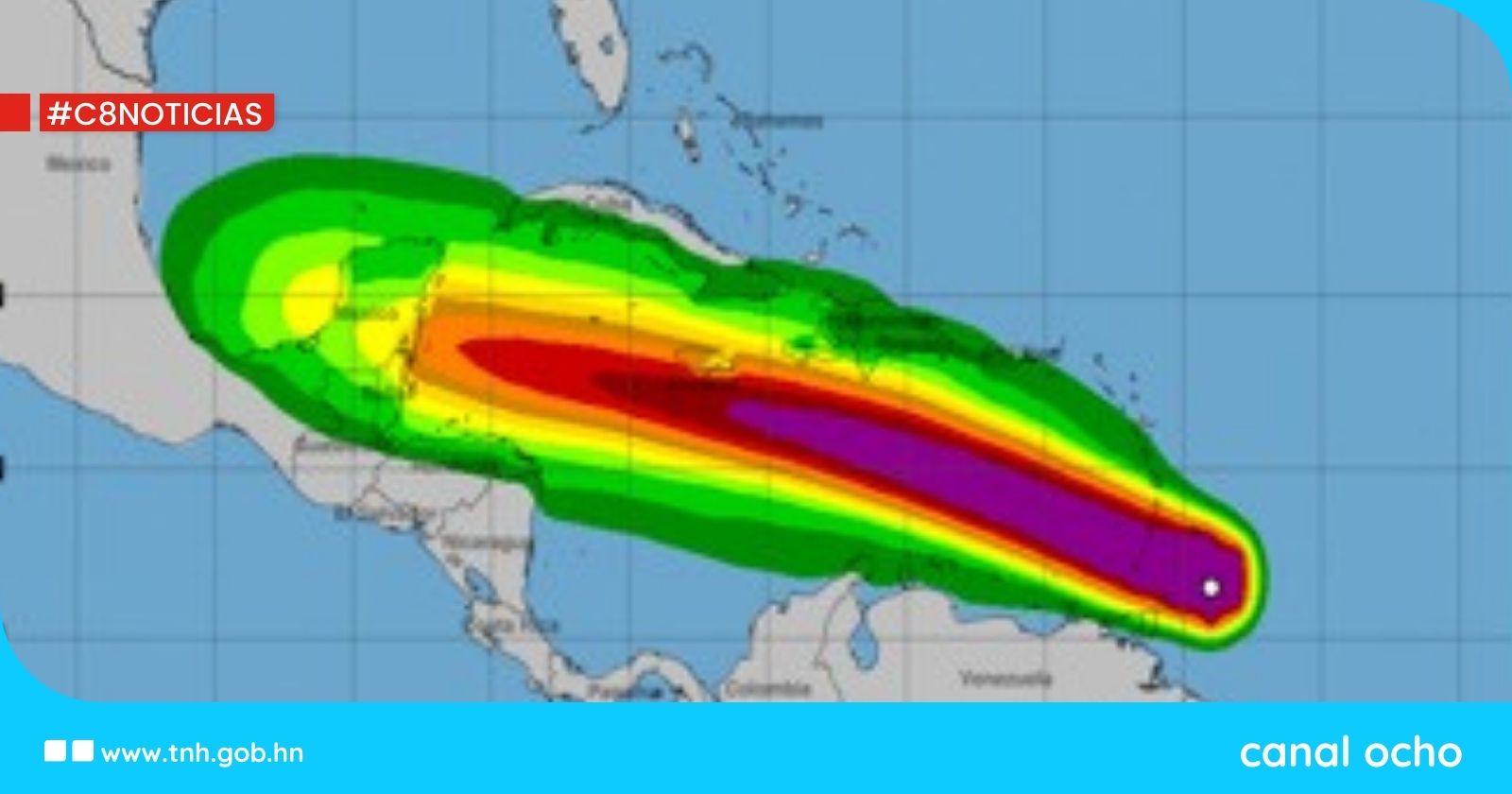 Huracán Beryl baja a categoría 3, pero mantiene avance en el Caribe