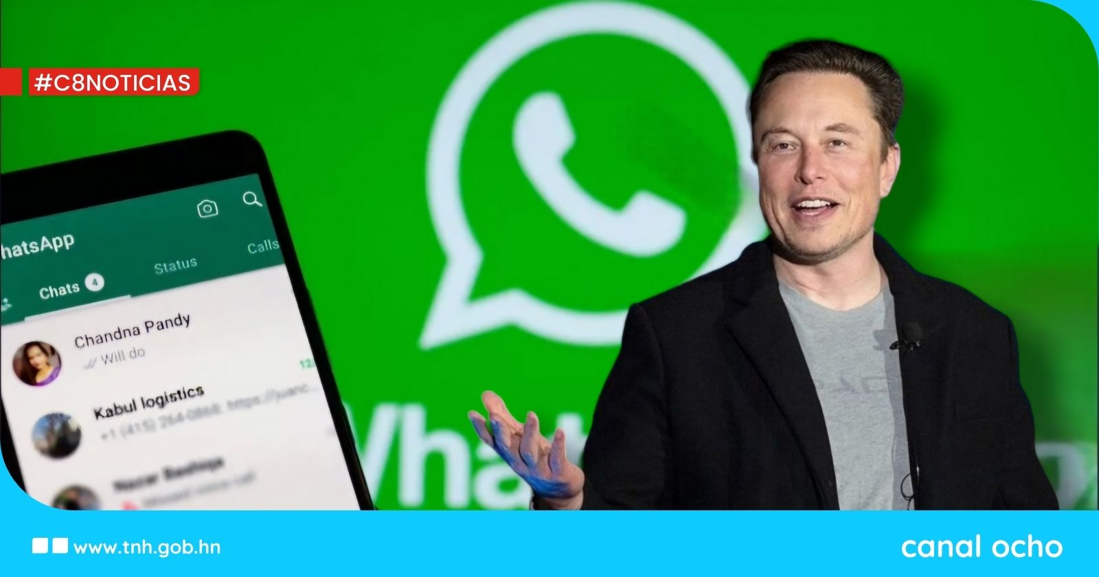 Elon Musk lanza una advertencia sobre WhatsApp