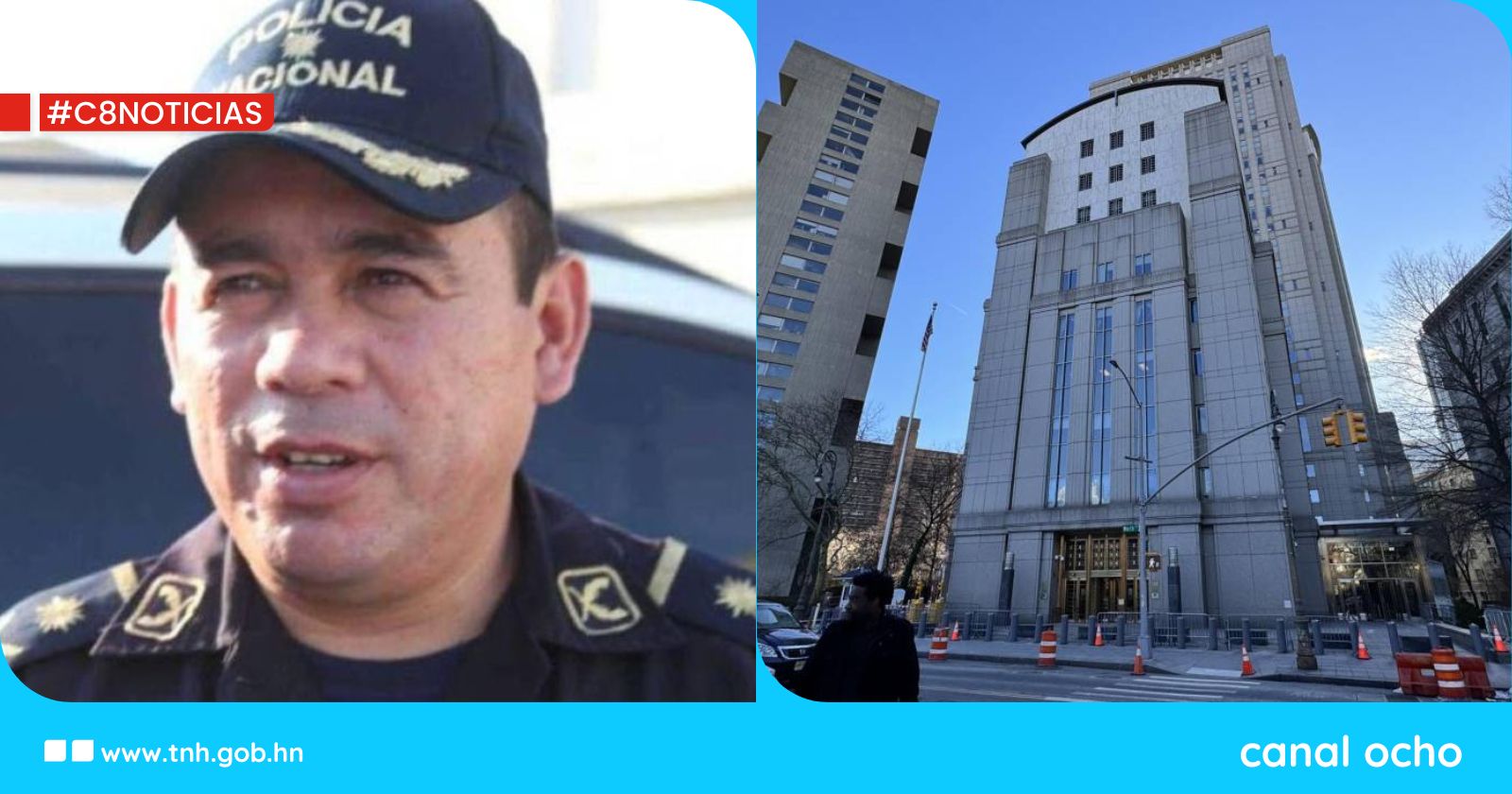 Juez Kevin Castel condena a 15 años de prisión por narcotráfico a exoficial Mauricio Hernández