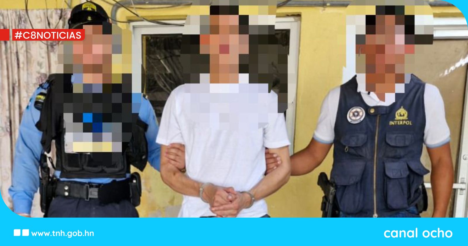 Interpol captura a hondureño que venía deportado de EE. UU.
