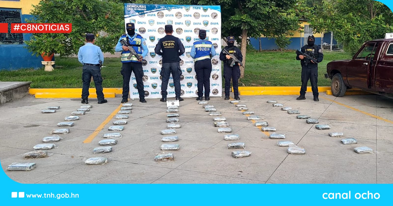 Decomisan 62 paquetes de cocaína en Comayagua