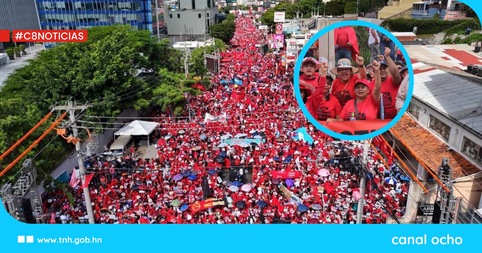 They will not return! Thousands shout at historic and massive rally in support of President Xiomara Castro