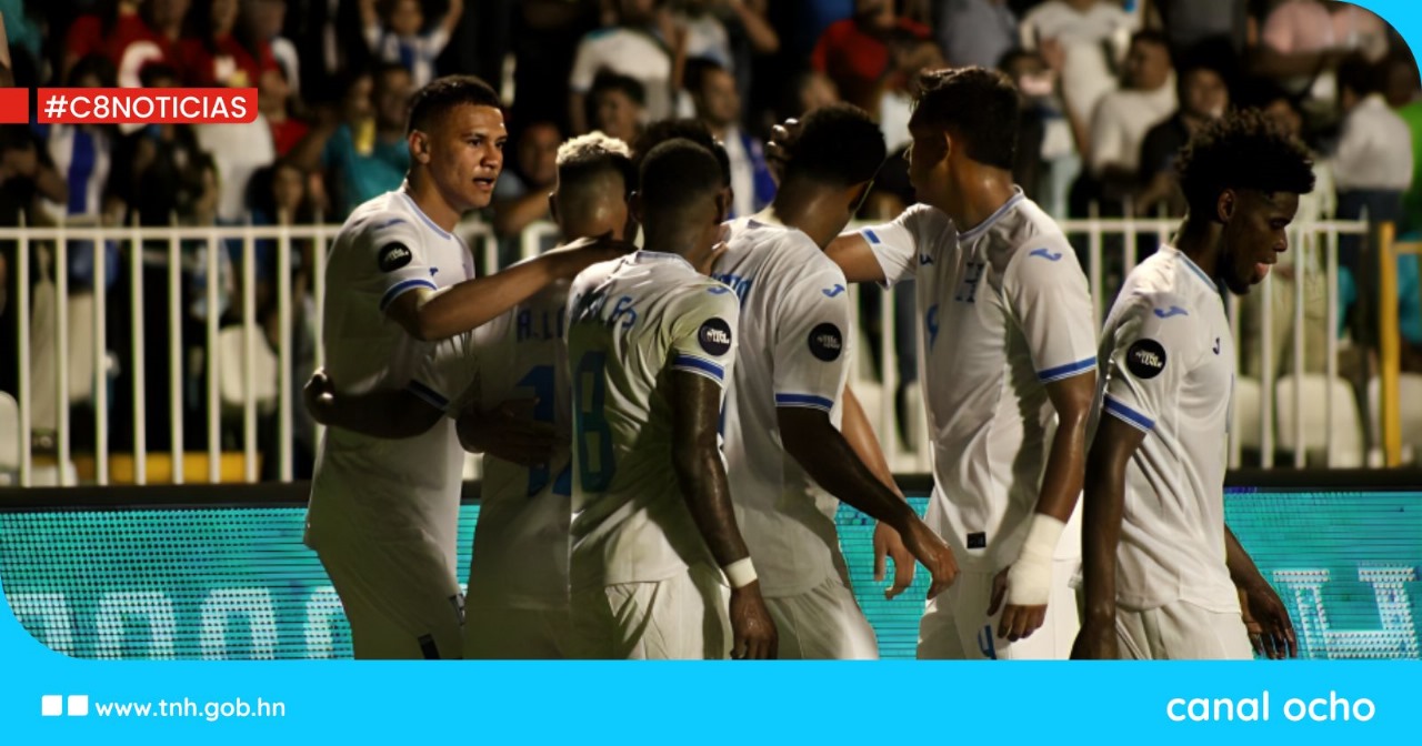 ¡Termina el primer tiempo! Honduras se impone 2 a 0 ante Trinidad y Tobago