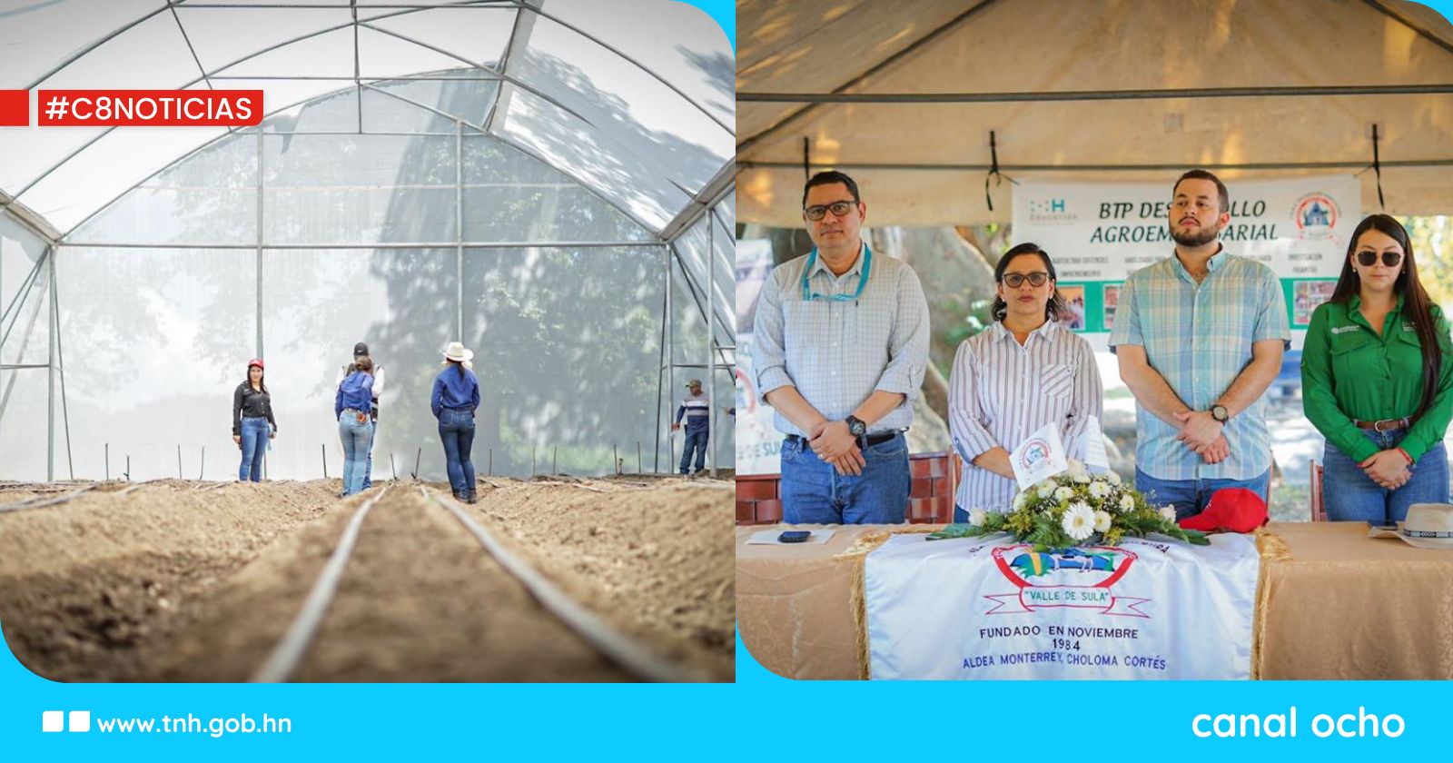 Pronaders inaugura invernadero en la Escuela Agrícola del Valle de Sula