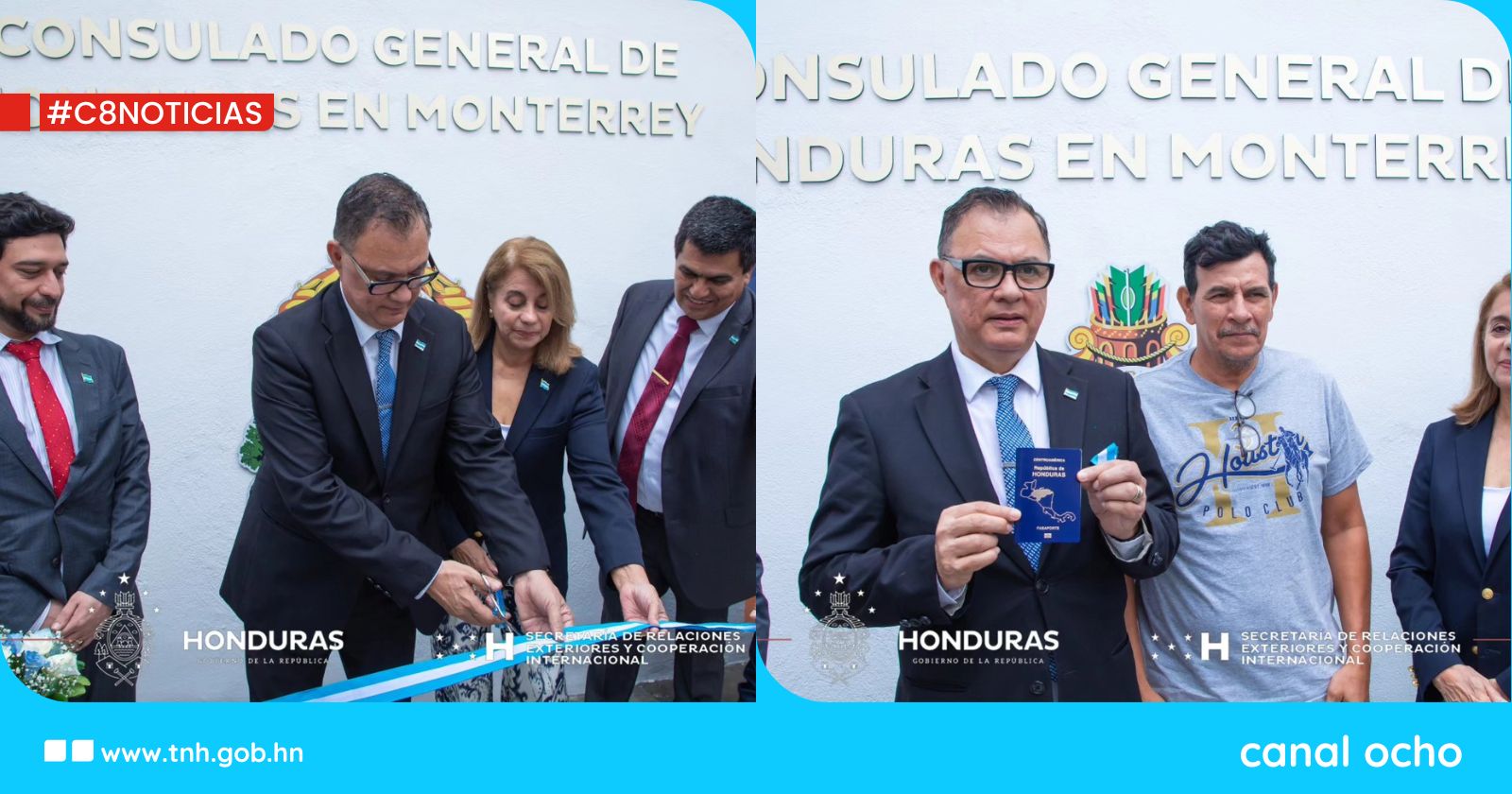 Inauguran consulado hondureño en Monterrey, Nuevo León, México