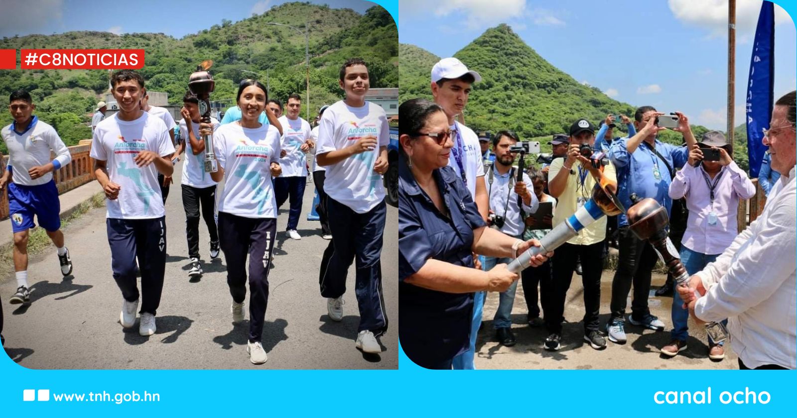 Honduras recibe antorcha centroamericana de la paz y la libertad