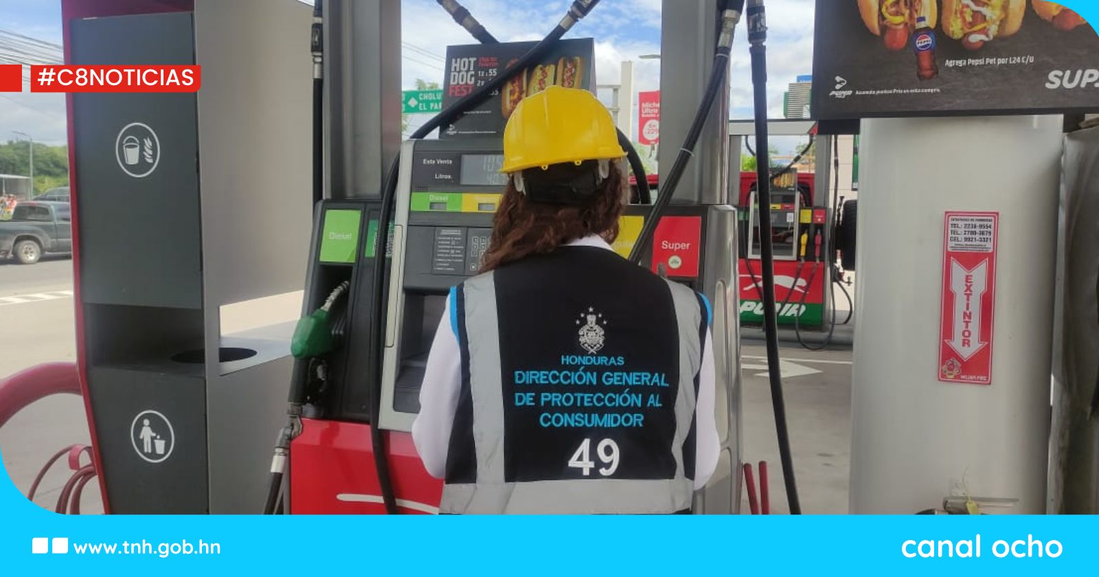 Protección al Consumidor atiende denuncia ciudadana sobre gasolinera