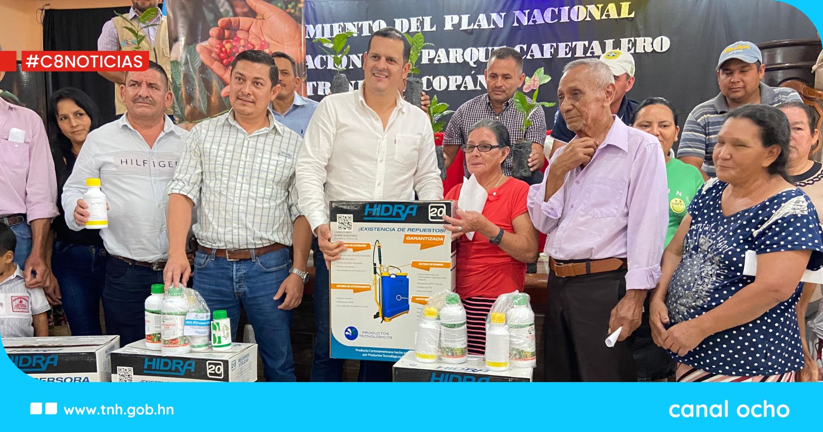 Copán es beneficiado con 1.3 millones de plantas de café e insumos tecnológicos para la producción