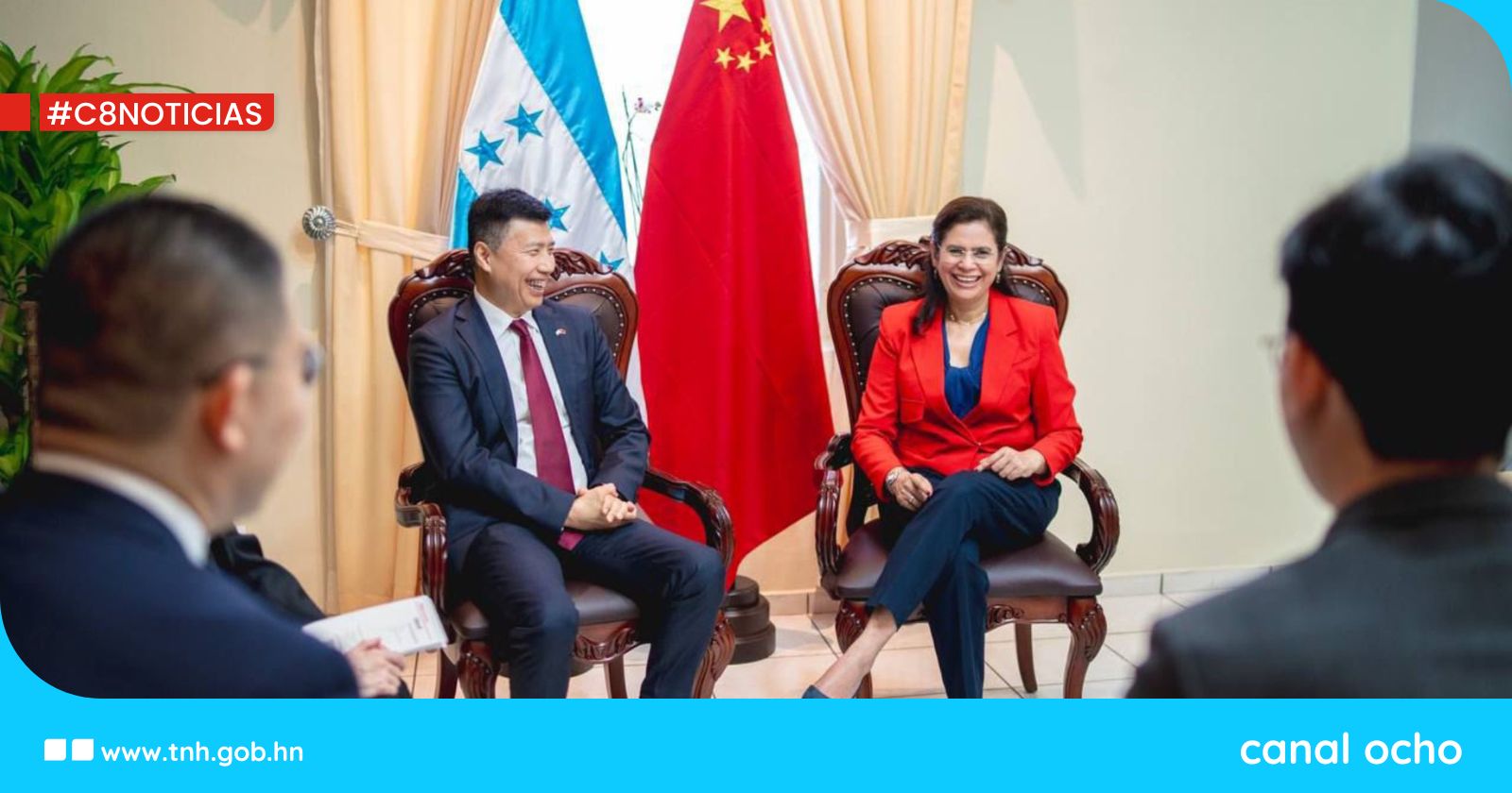 Fortalecen relaciones bilaterales entre Honduras y China en reunión entre Rixi Moncada y Yu Bo