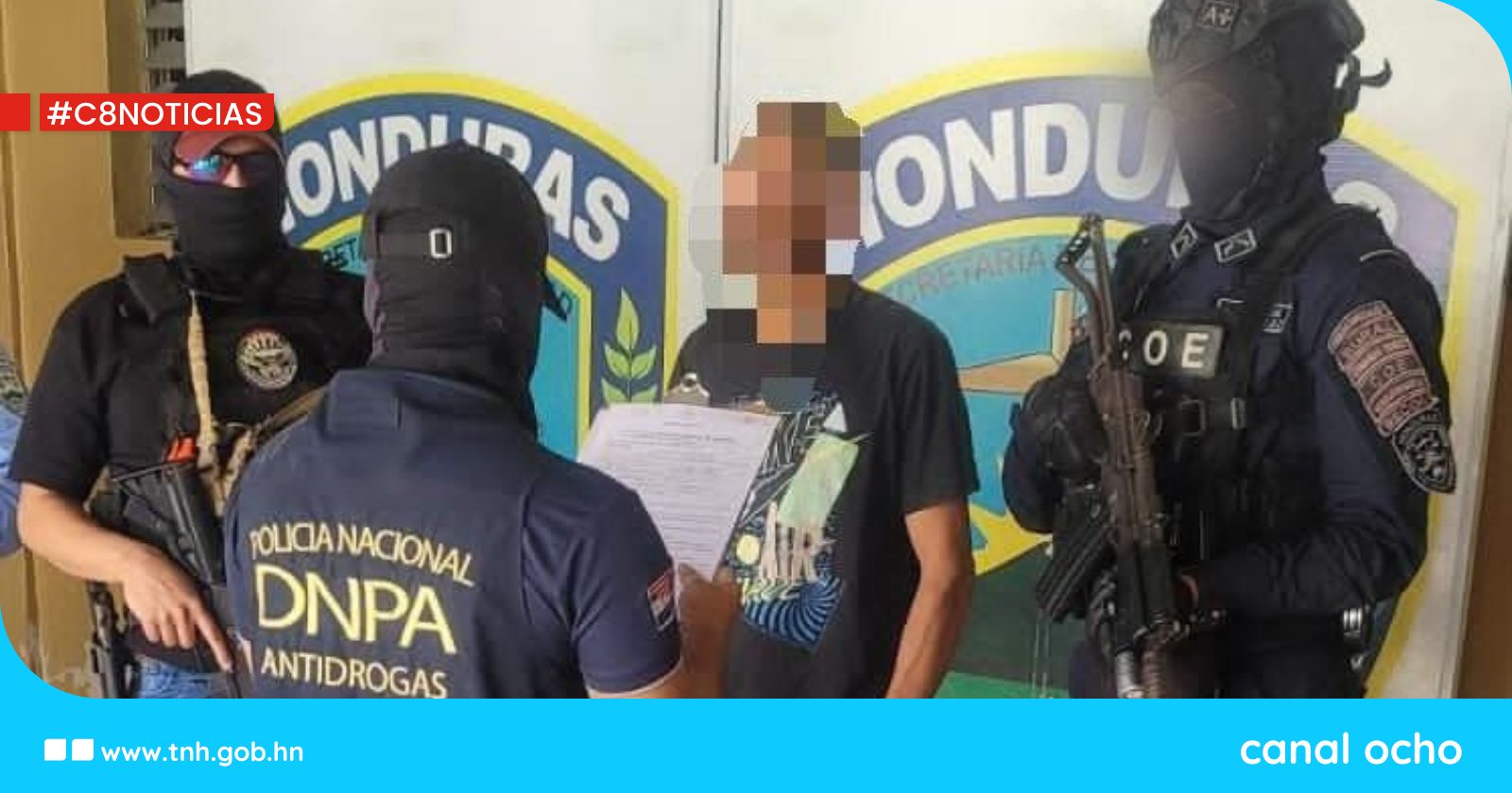 Capturan en Talanga a hondureño solicitado en extradición por tráfico de fentanilo