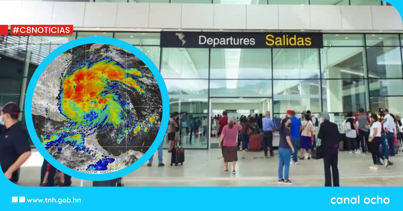 Tormenta tropical Sara causa cierres y alteraciones en la operatividad de aeropuertos del país