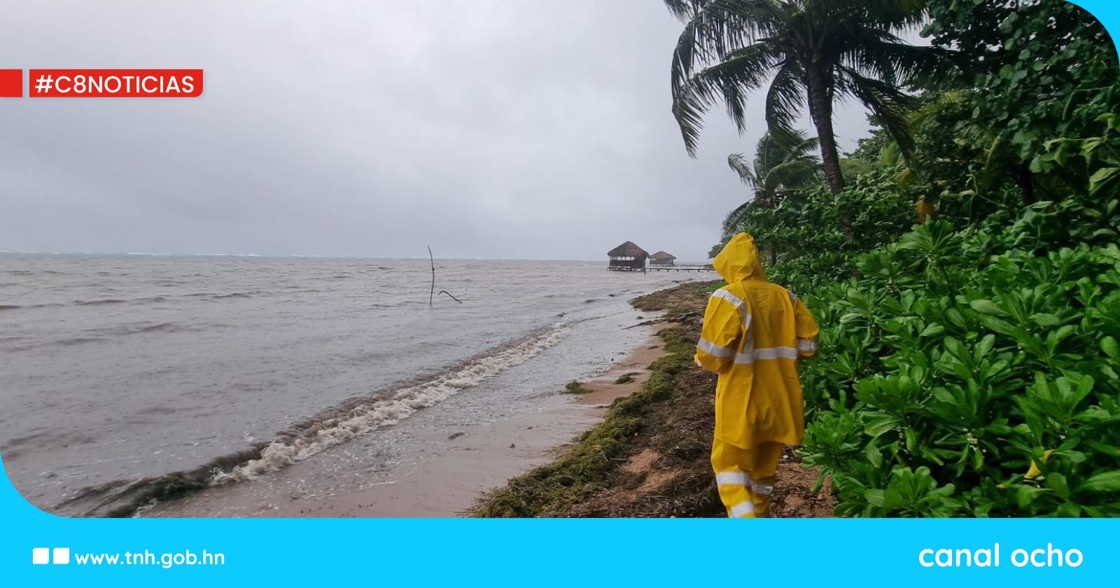 Copeco: un 90 % del territorio nacional está siendo afectado por la tormenta tropical Sara