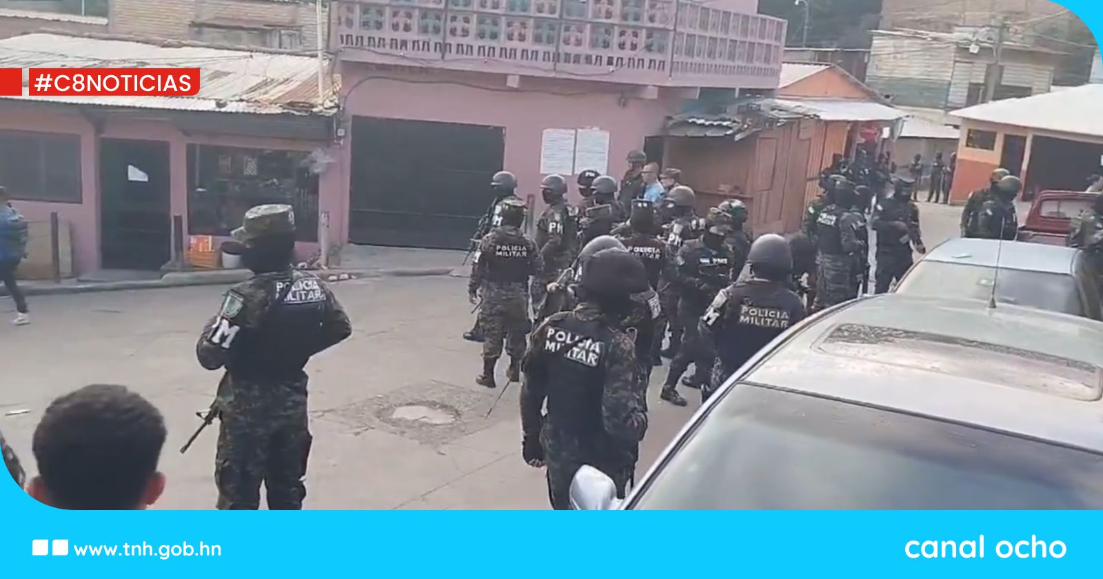 Fuerzas Armadas intensifican operativos de seguridad en Comayagüela tras muerte de agente