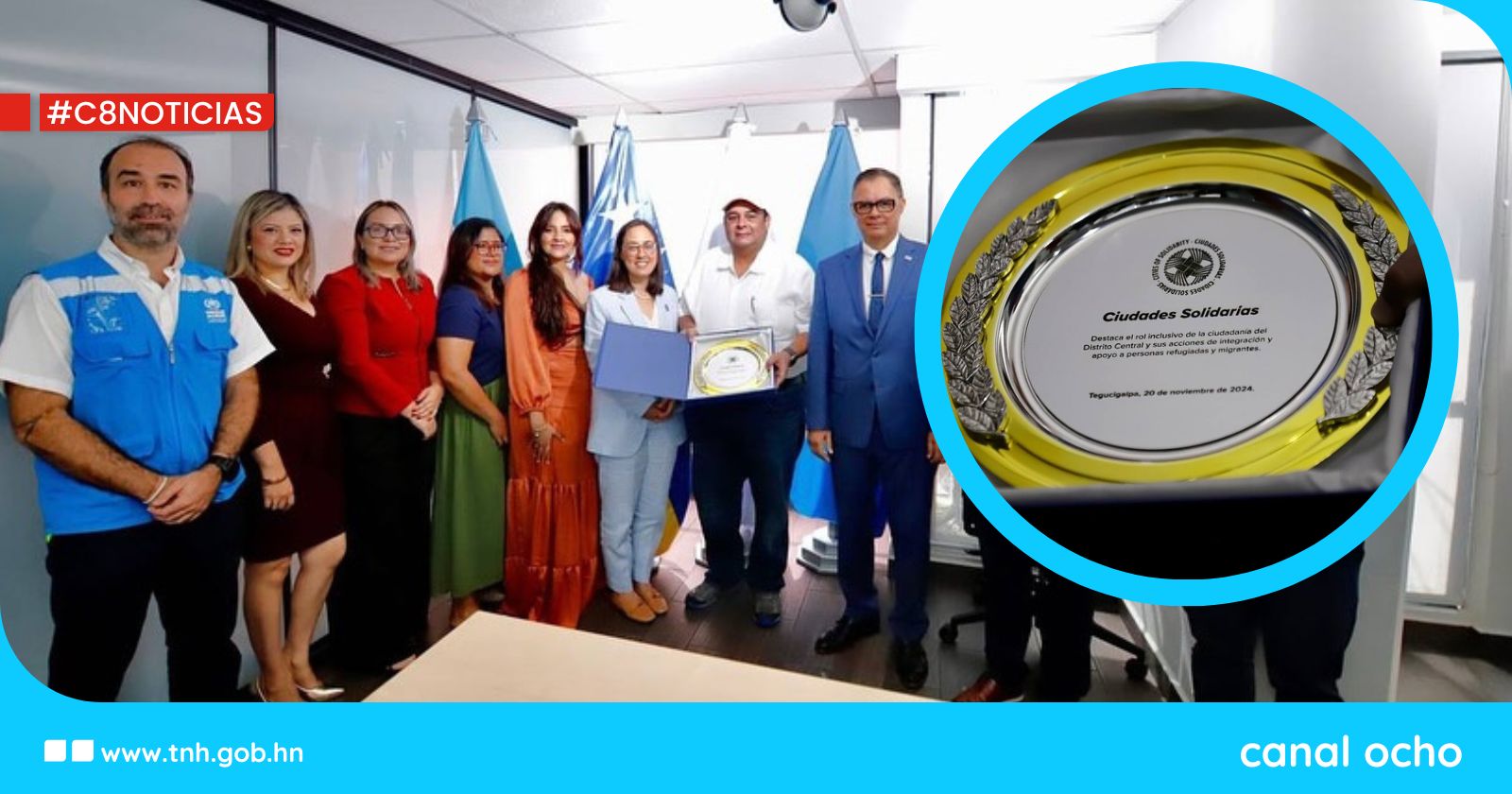 Tegucigalpa y Comayagüela reciben reconocimiento como “Ciudades Solidarias” por ACNUR