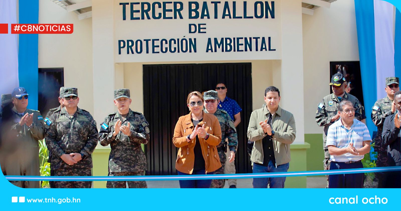 Presidenta Xiomara Castro inaugura el tercer batallón verde para la protección del medioambiente