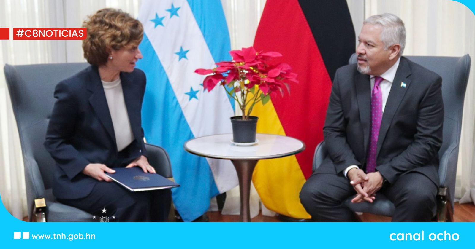 Alemania extiende invitación a Presidenta Castro para asistir a conferencia de Múnich el próximo año