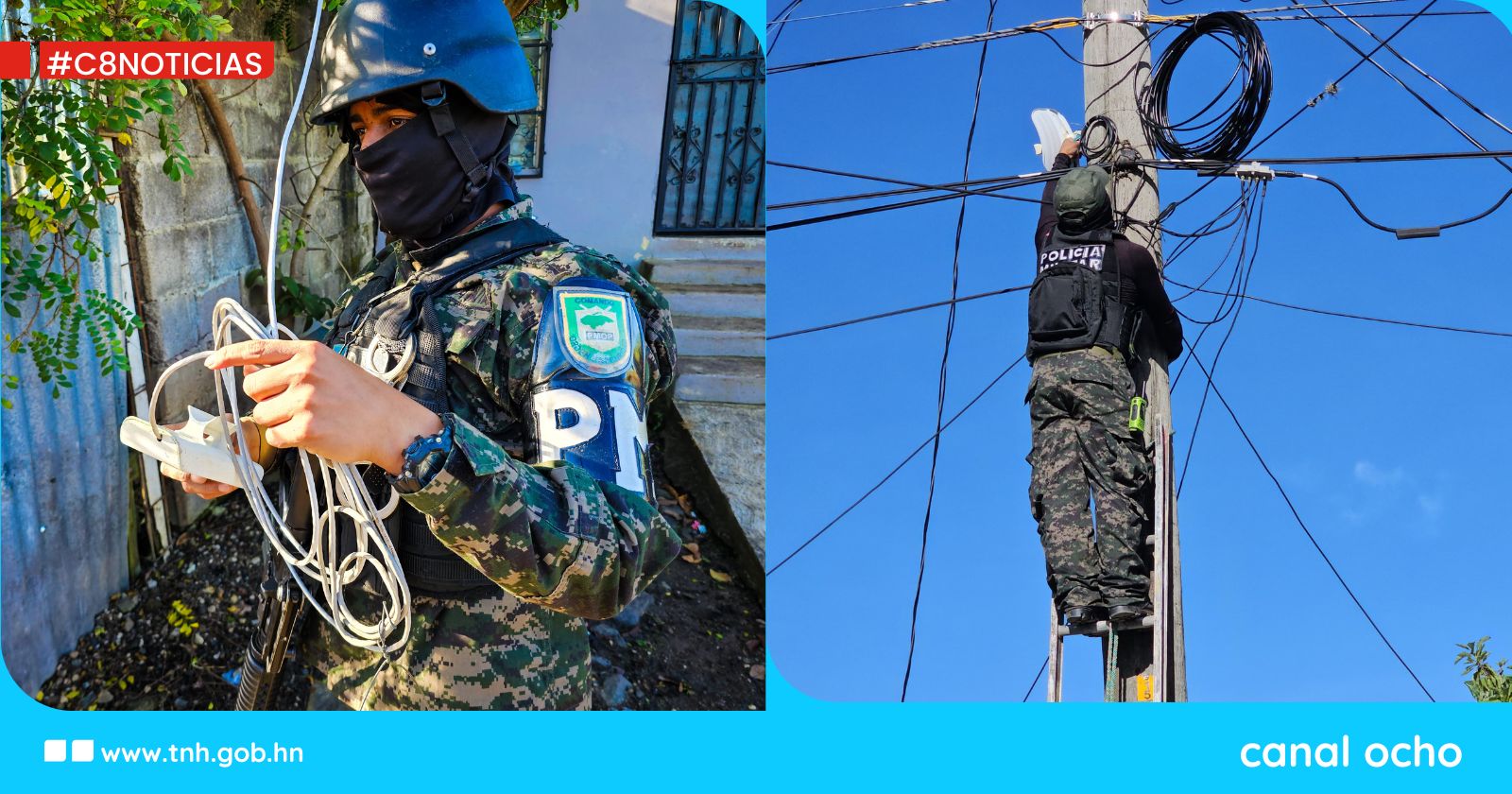 Desmantelan antena clandestina que conectaba internet al Centro Penal de Támara